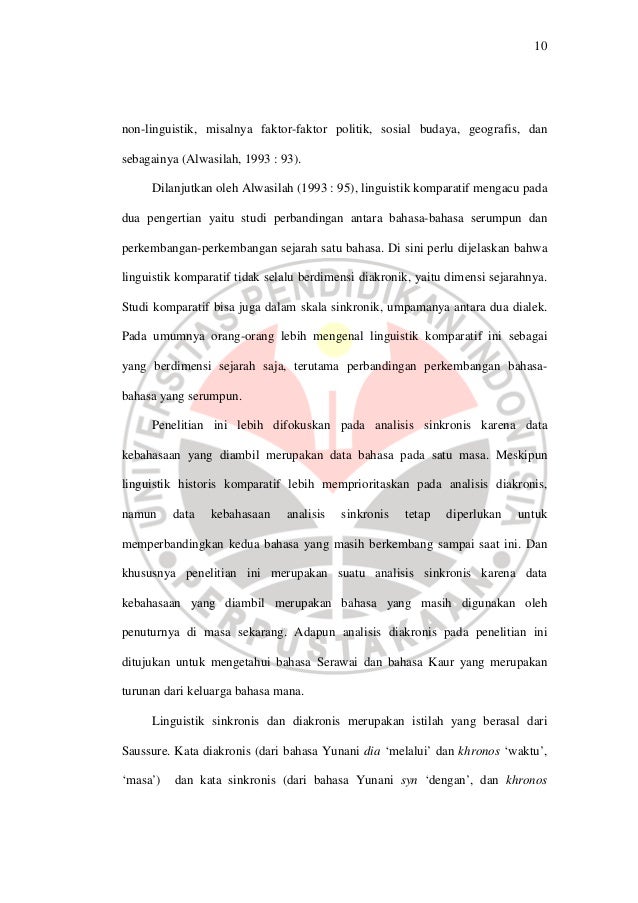 linguistik historis komparatif